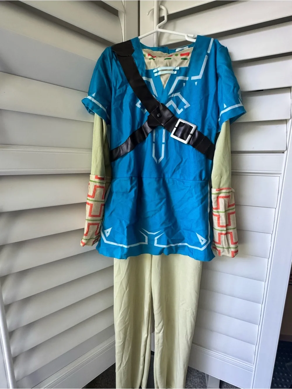 Kids Blue Adventure Hero Costume with Belt and Pouches